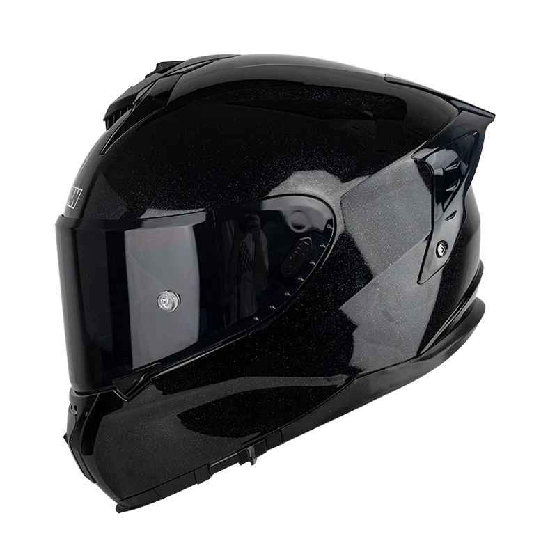 CASCO SOMAN SM961-S SOLID SPOILER NEGRO