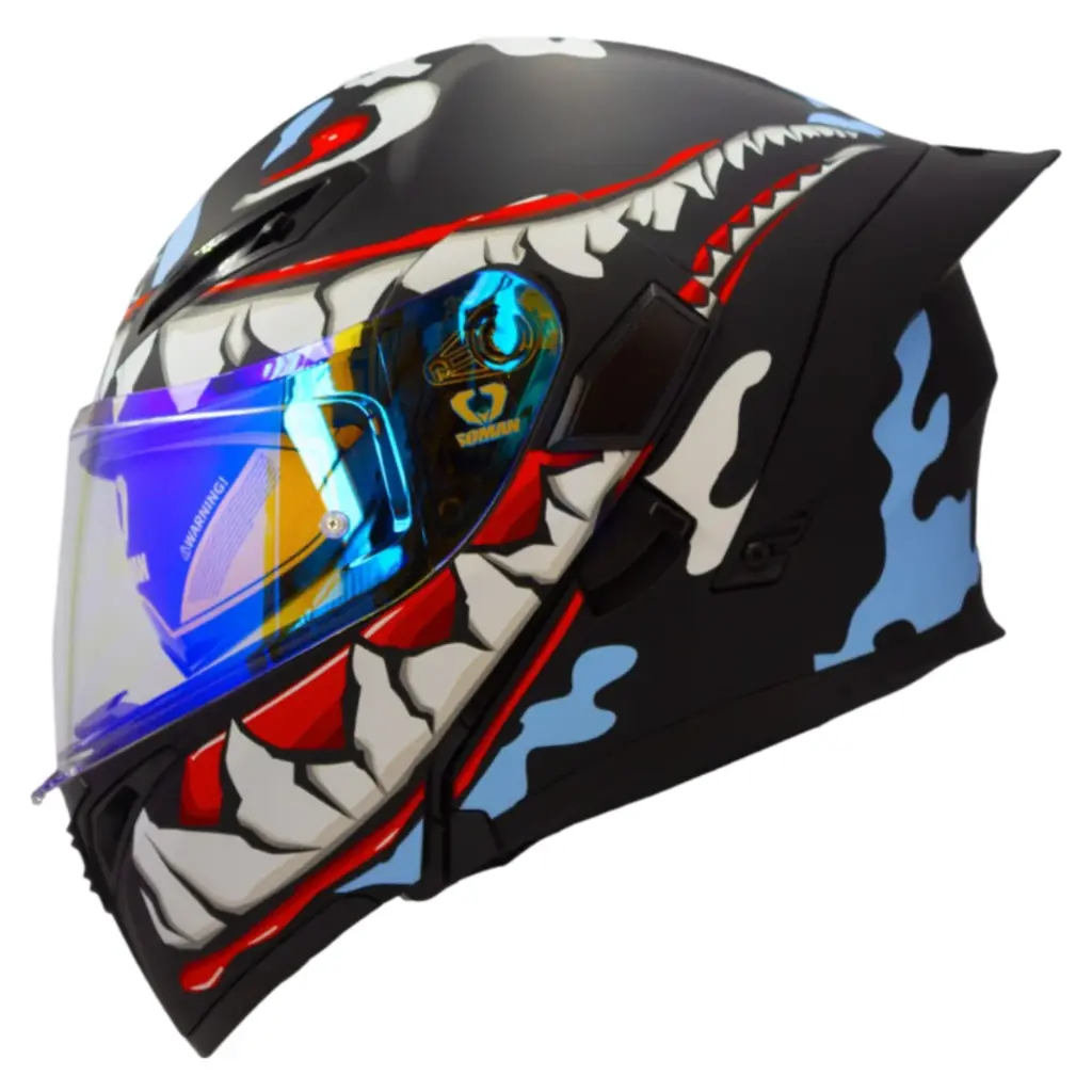 CASCO SOMAN 955-S BILLHEAD SHARK BLUE MOTOESPACIO
