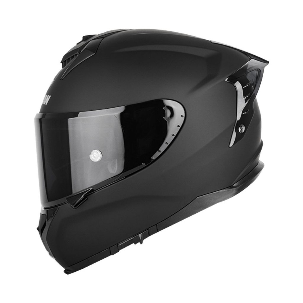 CASCO SOMAN SM961-S SOLID SPOILER NEGRO MOTOESPACIO